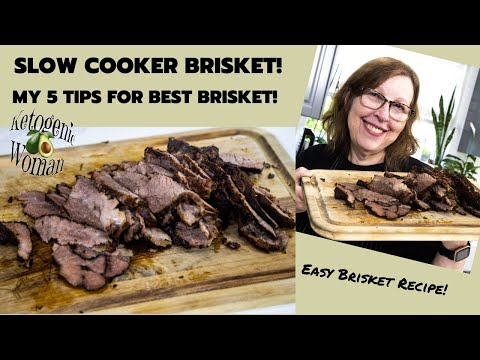 Slow Cooker Brisket and Gravy | Keto and Carnivore Beef Brisket Recipe