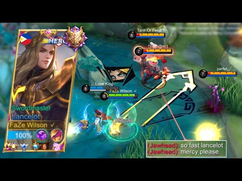 THIS IS HOW TO PLAY LANCELOT IN HIGH RANK!! | BEST 1 SHOT BUILD + AGGRESSIVE GAMEPLAY (AUTO MANIAC!)