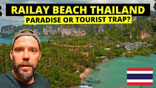 RAILAY BEACH Krabi THAILAND 🇹🇭 Paradise Or Tourist Trap? #railay Viewpoint, Lagoon and Princess Cave