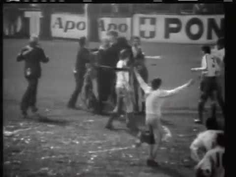ECC 1974-75. Quarter-finals. RSC Anderlecht - Leeds United. Highlights.