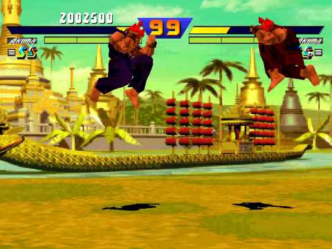 EX Arcade-Akuma Vs Shin Akuma(CPU)