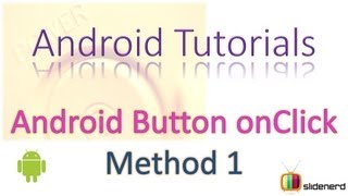 #15 Android Tutorial For Beginners: Android Button onClick Explained  [HD 1080p]
