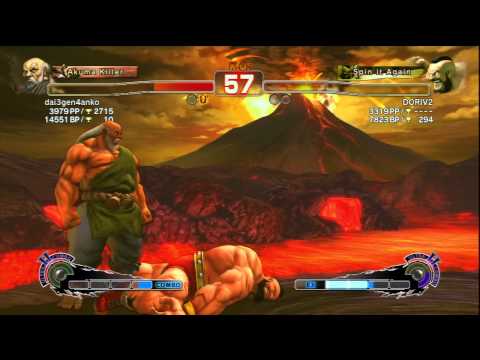 dai3gen4anko [Gouken] Vs DORIV2 [Zangief] SSF4 AE Japanese Online Ranked Matches
