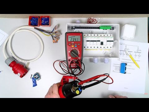 cz.3 Instalacje elektryczne - kurs elektryk - Podłączanie dwóch wyłączników rożnicowoprądowych