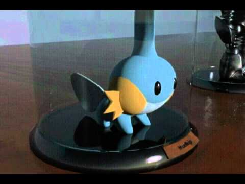Mudkip and Protectron in 3D