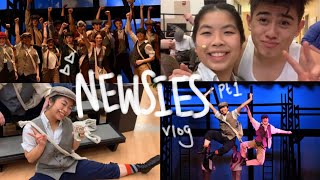 NEWSIES drama club SHOW VLOG part 1 *spring musical* 🗞🎭