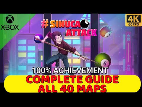 Sinuca Attack - All 40 Maps - 100% walkthrough complete Guide | Xbox 4K PSN