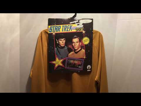 🌟💫👕 Star Trek Captain Kirk  Shirt Costume💥✨⭐️🪐  Vintage 1990👕Awesome Collection