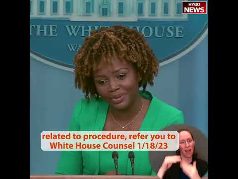 Q: I’m having a hard time understanding why A: Again, I will refer you to the White House Counsel