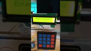 ตัวอย่างโครงงาน Safe password by keypad Arduino project
