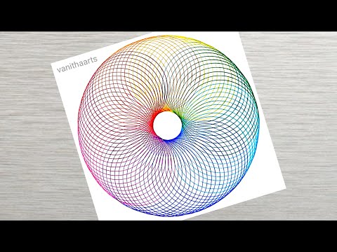 Mandala Art Using Spirograph Technique Step by step Tutorial vanithaarts spirograph mandalaart