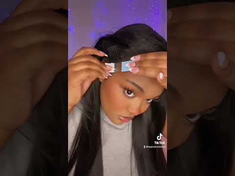 Is wig tape better than Glue? 👀 #wigreview #gluelesswig #wigtape #wiginstall #wigtutorials