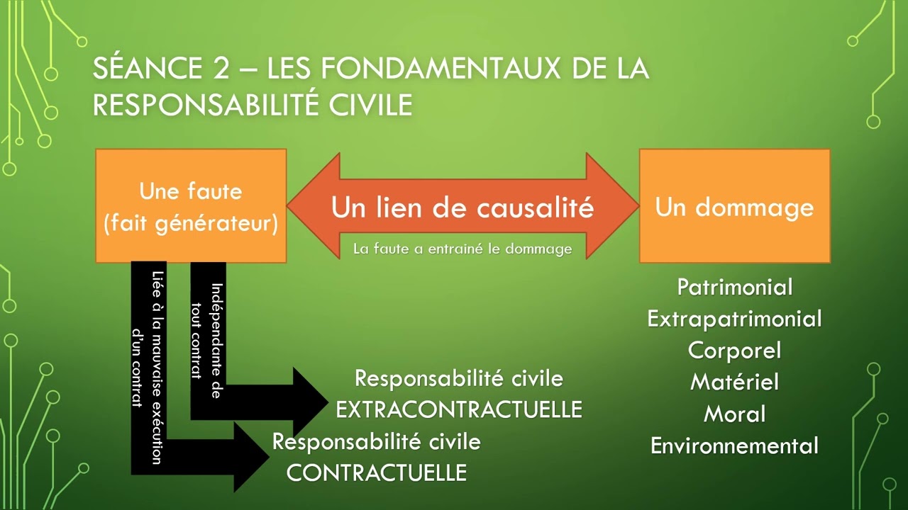 Droit - Term : Chapitre 4 – Les régimes de responsabilité