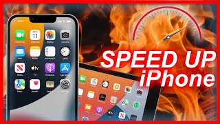 How To Speed Up The iPhone or iPad - Slow iPhone 13 Fix