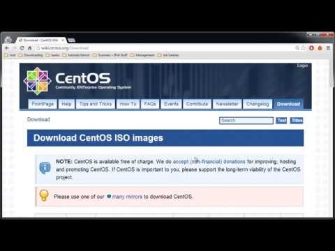 comment installer centos sur vmware