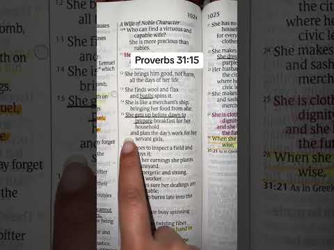 A Virtuous Woman | Proverbs 31:15  #bible #bibileverse #psalm91 #psalms91 #psalm23