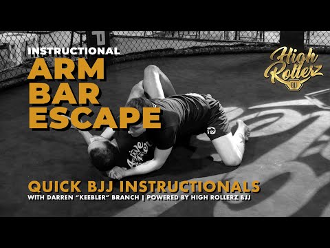 Arm Bar Escape by Darren Branch | High Rollerz Academy - Jiu Jitsu Instructionals