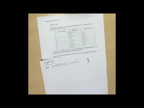 Higher Computing Finding Minimum Algorithm