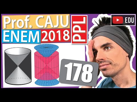 [ENEM 2018 PPL] 178 📓 VISÃO ESPACIAL A figura mostra uma anticlepsidra, que é um sólido