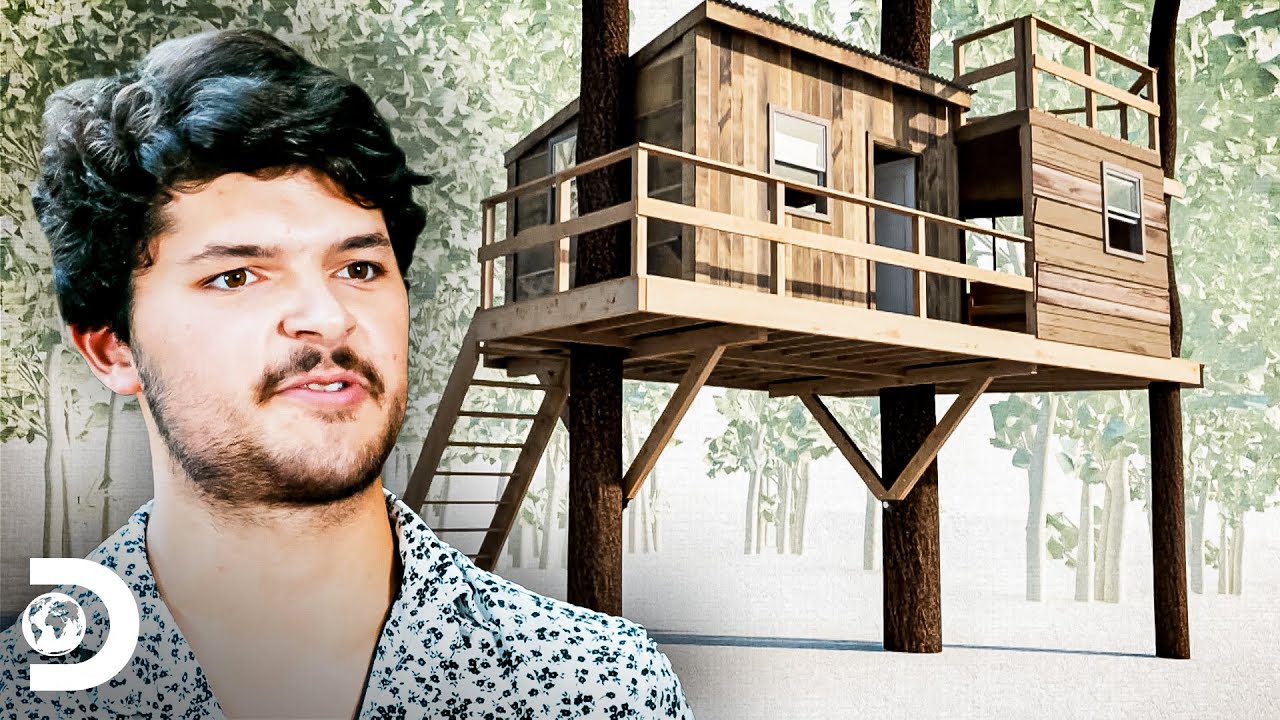 Watch Now Pai e filho constroem uma casa na árvore de estilo moderno | Construções Remotas | Discovery Brasil Pai e filho constroem uma casa na árvore de estilo moderno | Construções Remotas | Discovery Brasil