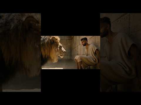 They Threw Him Into a Den Full of Lions… But God Had Other Plans 🦁🙏 #shorts #daniel #danielmovie