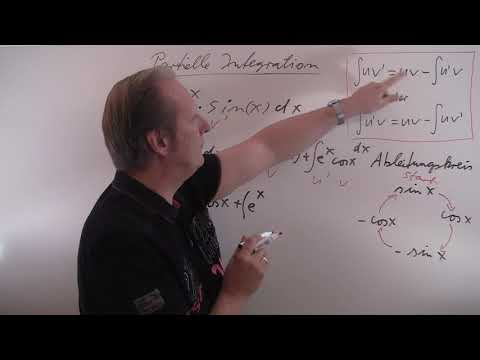 Partielle Integration sinus und e Funktion