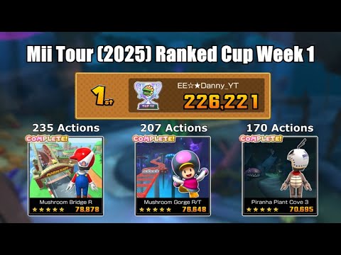 Mario Kart Tour - Mii Tour (2025) Ranked Cup Week 1 226,221 pts