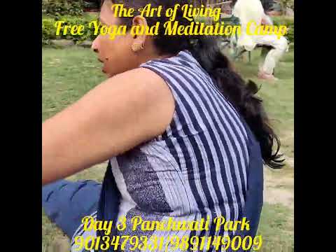 Day 3 of Yoga and Meditation Camp at Panchwati Park Adarsh Nagar Delhi 110033.