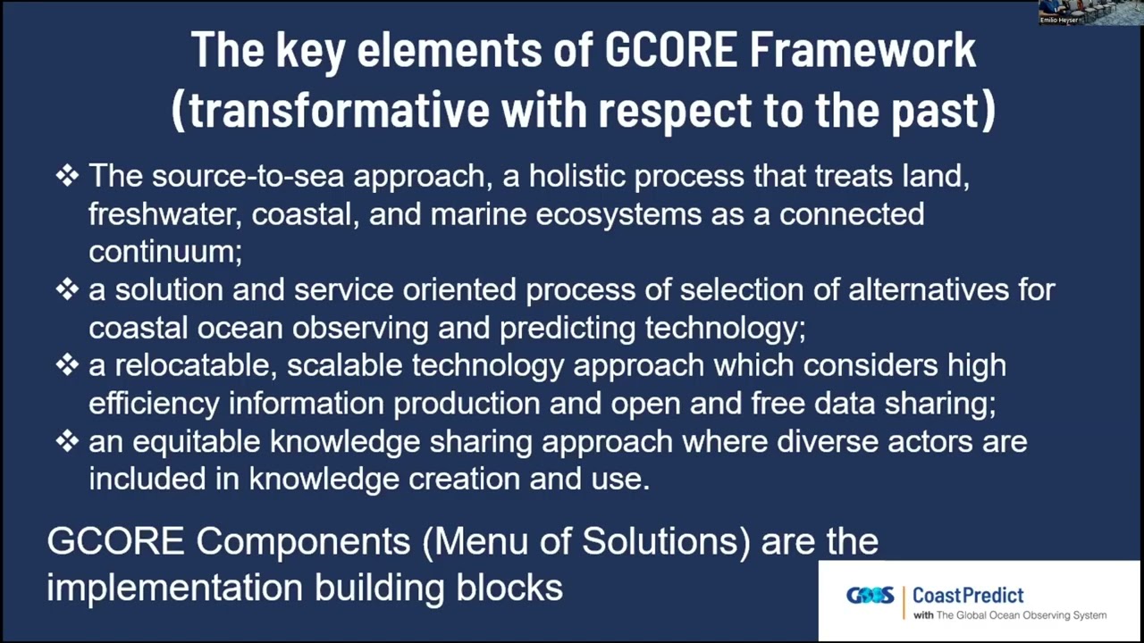 CoastPredict Assembly 2026 Day 2: The Global Coastal Ocean Resilience (GCORE) Framework