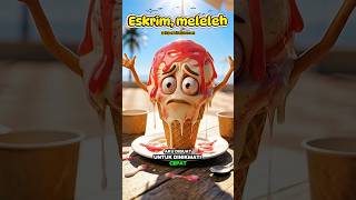 Download lagu Es Krim Ngamuk! Meleleh Gara-Gara Kamu Sibuk Konten?! #videoai #animasi #funnvideos #shorts mp3