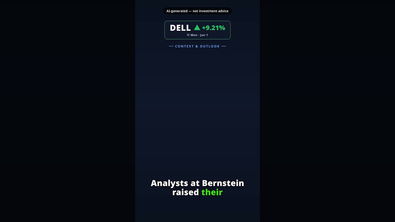 Why Is Dell Technologies Stock Jumping Today? DELL +9.21% (Jun 1) — AI Chip Demand Surge