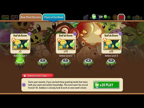 Bud'uh Boom Plant Of The Week Event (Plants vs Zombies 2) #plantsvszombies2 #event #pvz2 #gaming
