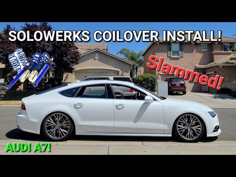 SOLOWERKS COILOVER INSTALL on my 2016 Audi C7.5/4G8 A7 Quattro Prestige!