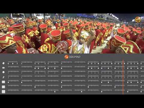 Escola de Samba Salgueiro - bateria furiosa - Virada no Drumap