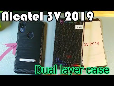Alcatel 3V 2019 Dual Layer Kickstand case