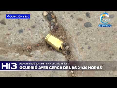 Investigan más de doce disparos contra una vivienda en Cañadón Seco.