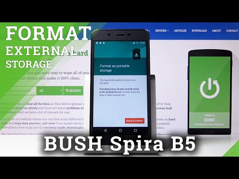 BUSH Spira B5 How to Format SD Card | Wipe External Storage