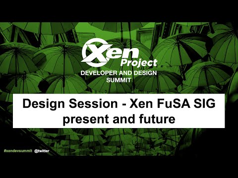 Design Session - Xen FuSA SIG present and future