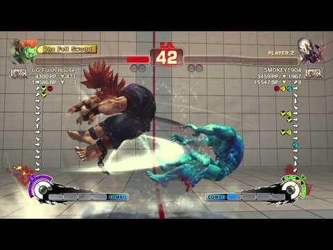 USF4 ONLINE RANKED UG Flash House (Blanka) VS SMOKEY1904 (Seth)