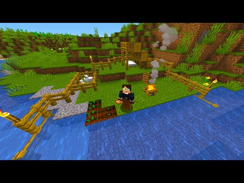 BUILD CAMP TO SURVIVE!  - Minecraft Solo Survival #1