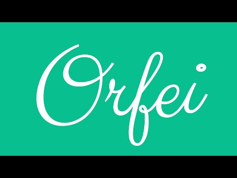 Learn how to Write the Name Orfei Signature Style in Cursive Writing