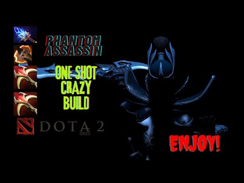 GUIDE PHANTOM ASSASSIN BROKEN BUILD RAMPAGE ONE SHOT BUILD  #carry  #viral #highlights #dota #sub