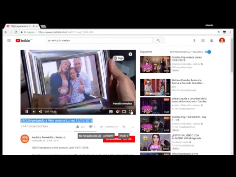 VBQ Empezando a Vivir avance Lunes 15/01/2018