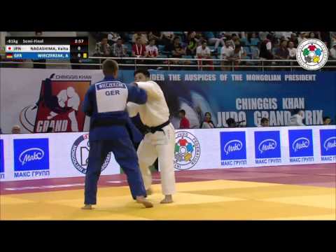 Keita NAGASHIMA (JPN) Vs Alexander WIECZERZAK (GER) - Judo Grand Prix Ulaanbaatar 2014 [-81kg]