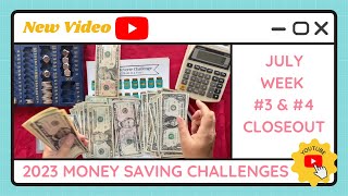 Cash Stuffing Money Saving Challenges for Weeks #1 - #2 of July - TracEy Monster Savings on Etsy