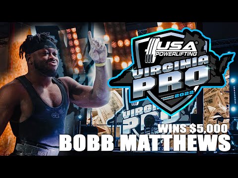 BOBB MATTHEWS TAKES 1st & $5,000 @ THE VA PRO | USA Powerlifting