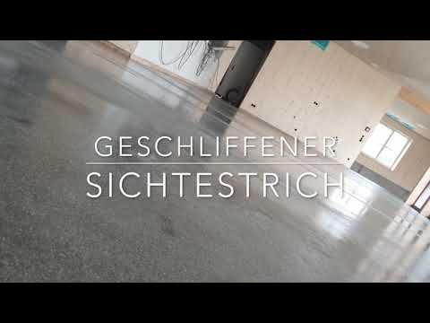 Geschliffener Sichtestrich Designestrich - Estrich schleifen und polieren - BMS Estrichfirma Dresden