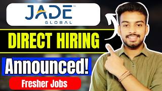 Jade Global, Deloitte, Capgemini Biggest Hiring | OFF Campus Drive Fpr 2026, 2025, 2024, 2023 Batch