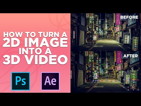 How To Turn A 2D Image into 3D Video (After Effects & Photoshop)
