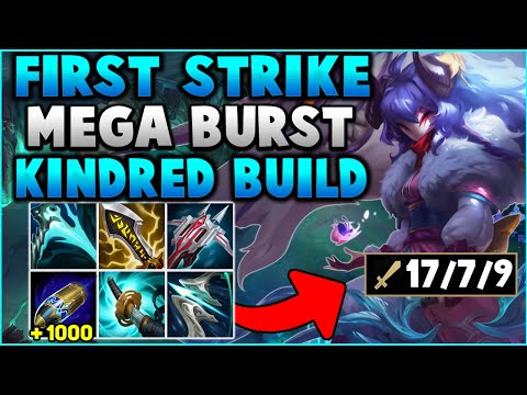 This Kindred Build Let's You One shot Late Game! Mega Burst First Strike Kindred Jungle!